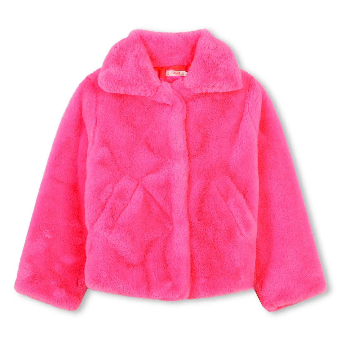 Manteau en polaire duveteuse Pink fille Billieblush