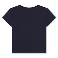 Tee-shirt bleu nuit fille Billieblush