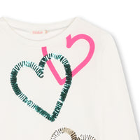 Tee-shirt Coeur rice fille Billieblush