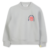 Sweat en molleton gris clair Garçon Billieblush H25