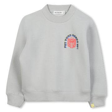 Sweat en molleton gris clair Garçon Billieblush H25