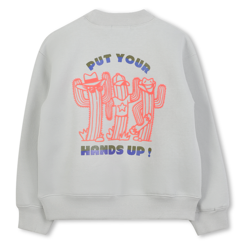 Sweat en molleton gris clair Garçon Billieblush H25