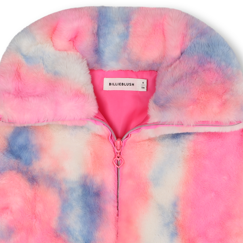 Manteau en polaire rose flash fille Billieblush H25