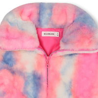 Manteau en polaire rose flash fille Billieblush H25