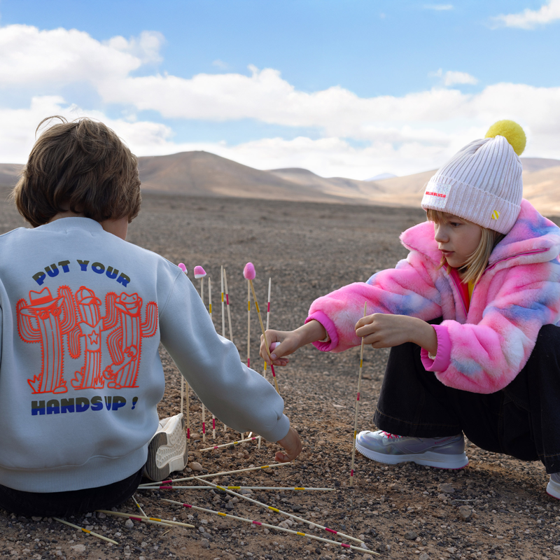 Manteau en polaire rose flash fille Billieblush H25