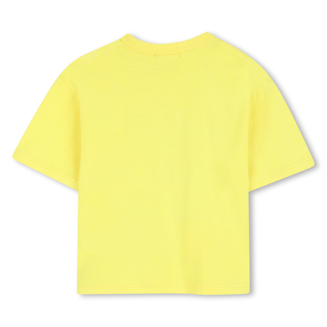 Tee Shirt manches courtes jaune à motif garçon Billieblush E26