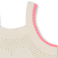 Ensemble en tricot craie détail rose babygirl Billieblush E26