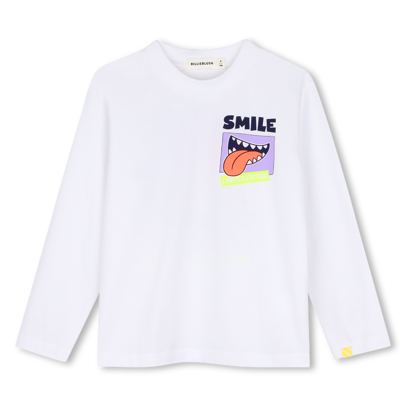 Tee-shirt manches longues blanc garçon Billieblush H26