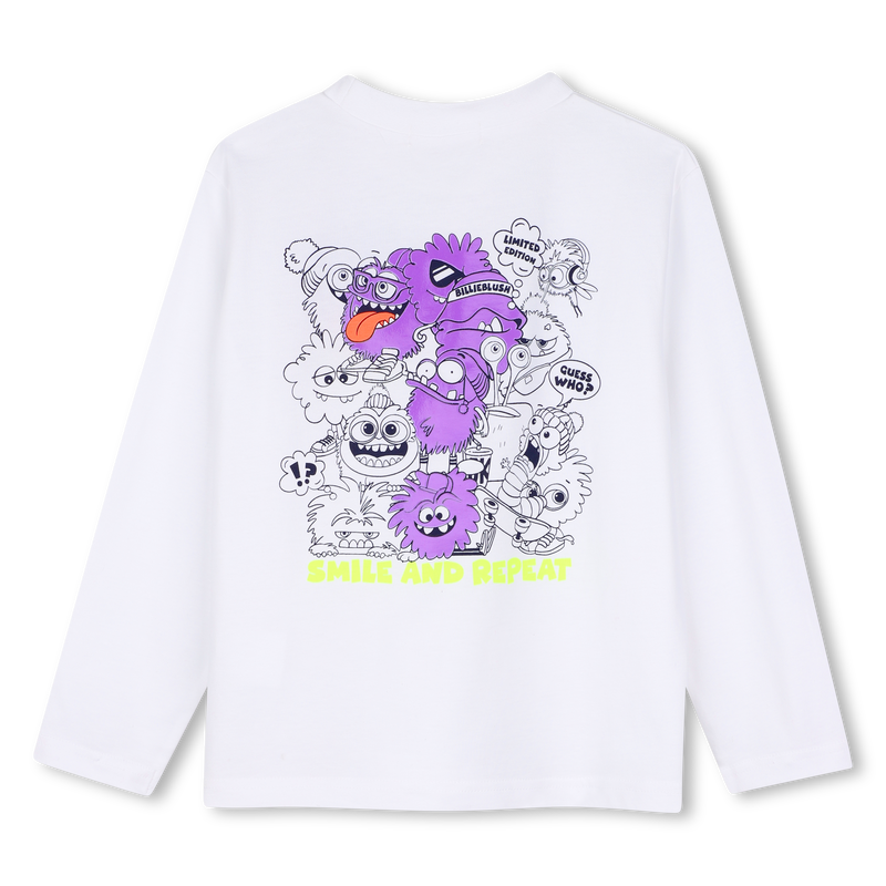 Tee-shirt manches longues blanc garçon Billieblush H26