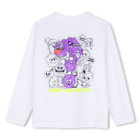 Tee-shirt manches longues blanc garçon Billieblush H26