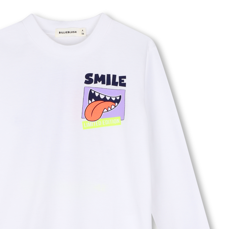 Tee-shirt manches longues blanc garçon Billieblush H26