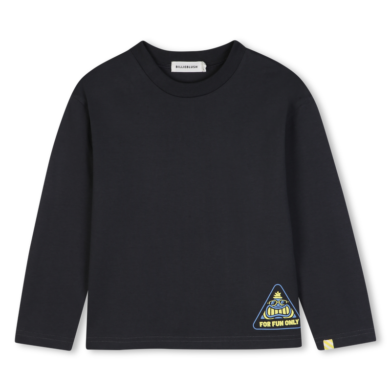 Tee-shirt manches longues dark grey garçon Billieblush H26