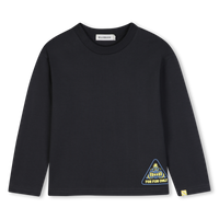Tee-shirt manches longues dark grey garçon Billieblush H26