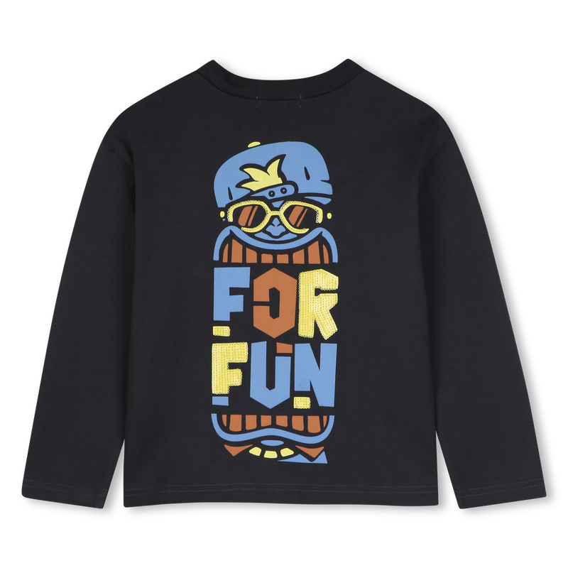 Tee-shirt manches longues dark grey garçon Billieblush H26