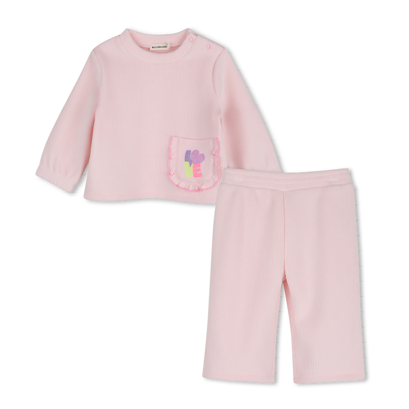Ensemble Sweat-shirt et pantalon rosee babygirl Billieblush