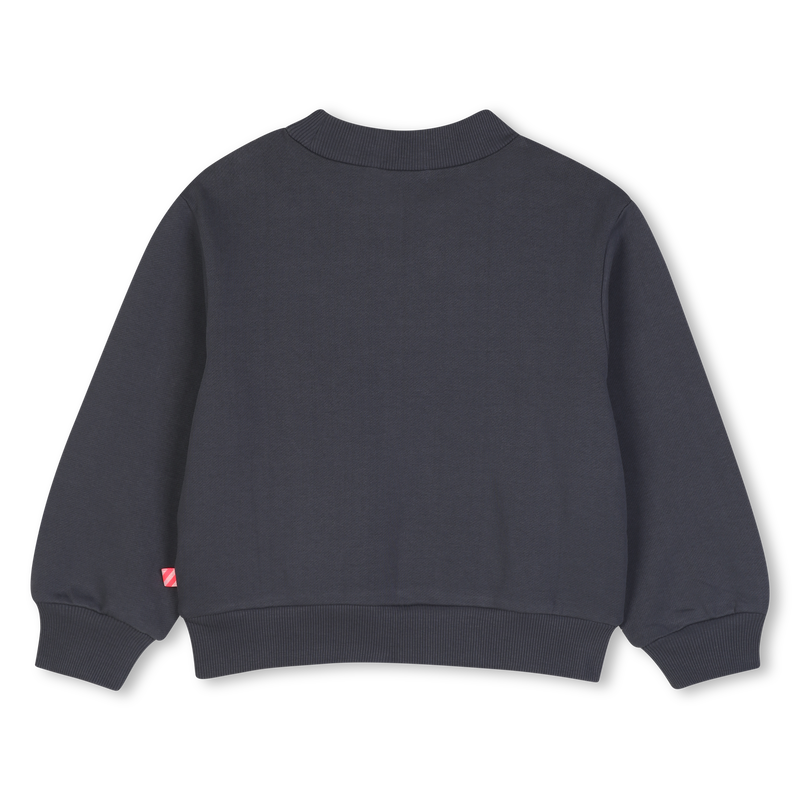 Sweat-shirt à strass gris fille Billieblush H26