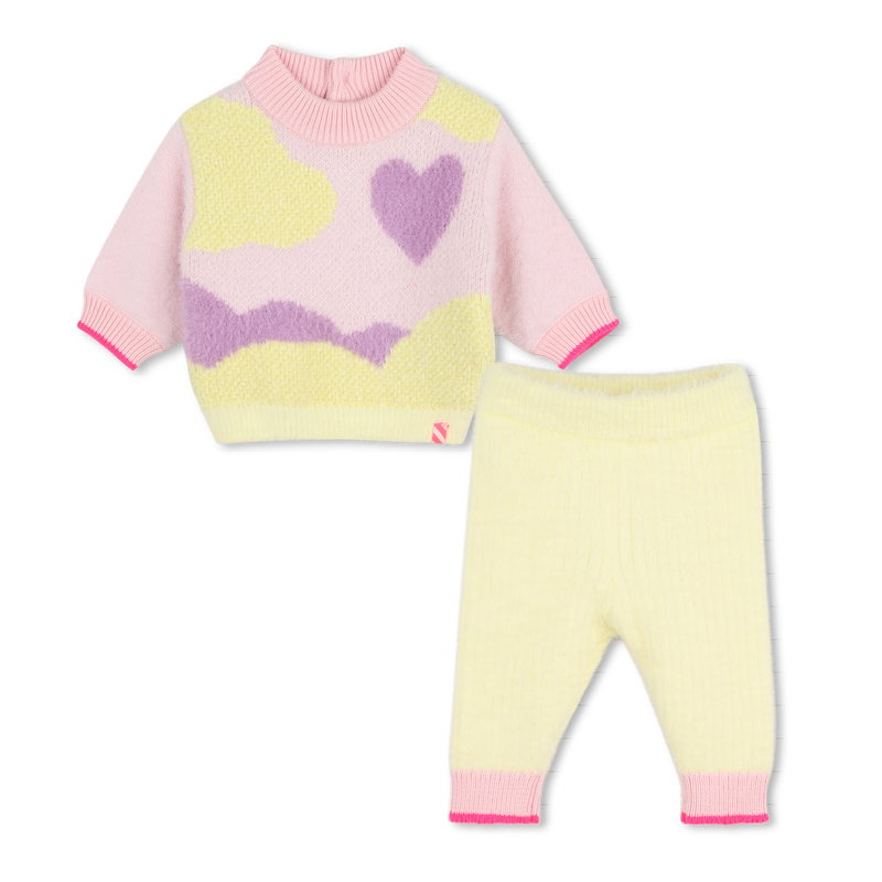 Ensemble pull et legging ROSE JAUNE babygirl billieblush H26