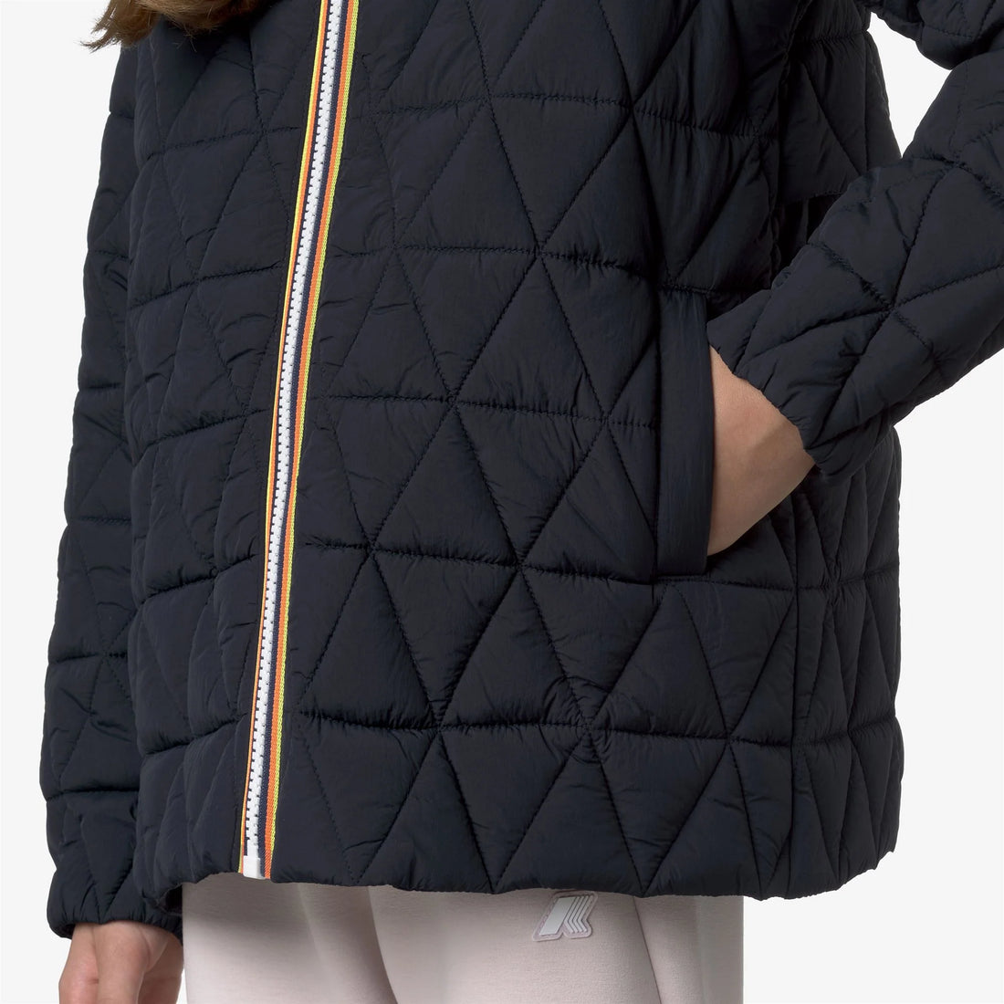 Veste matelassédiamant P. Madlaine fille K-Way