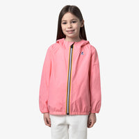 Veste le vrai 3.0 claude - pink geranium fille K-Way