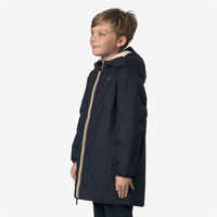 Veste longue fourrée Eiffel Orsetto 4.0 blue depht mixte K-Way