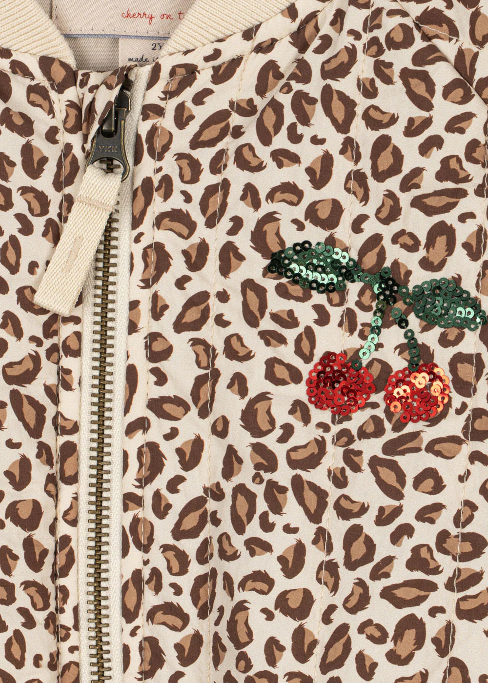 Veste bomber léopard fille Konges Slojd E26