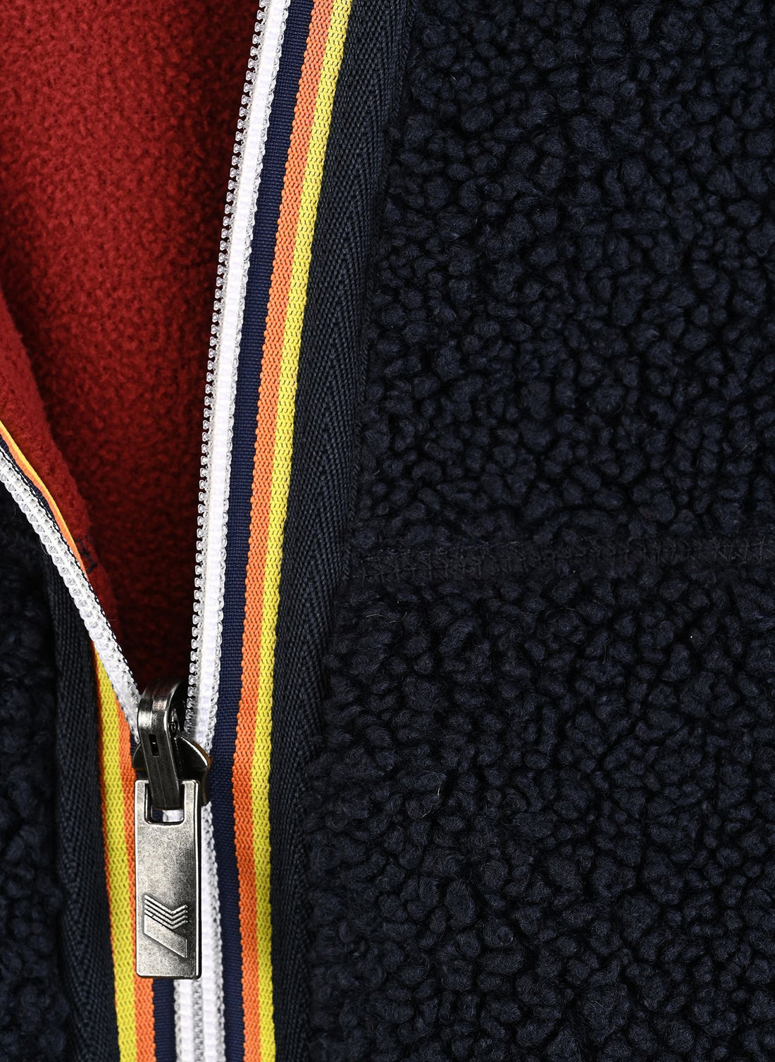 Veste polaire réversible Jack Sherpa bleu-bordeaux mixte K-Way H25