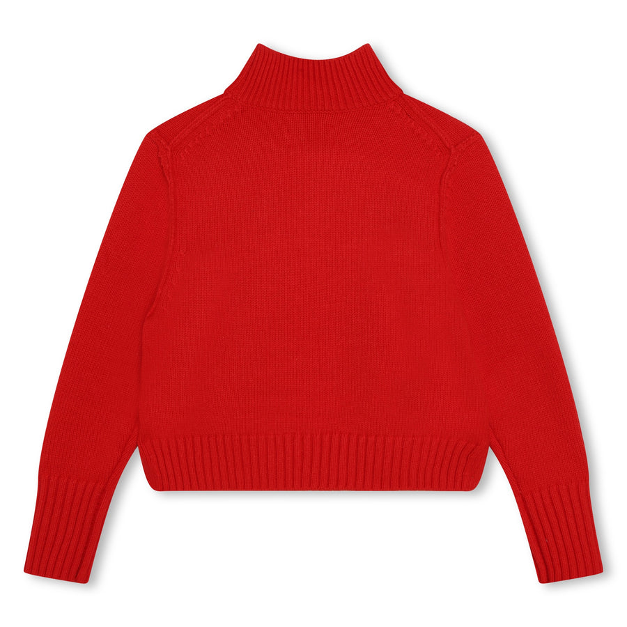 Pull col cheminée rouge Zadig & Voltaire Fille