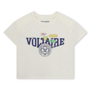 Tee-Shirt blanc Voltaire Fille Zadig & Voltaire E24