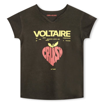 Tee-Shirt kaki crush Fille Zadig & Voltaire E24