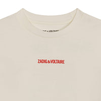 Tee-Shirt crème Garçon Zadig & Voltaire E24