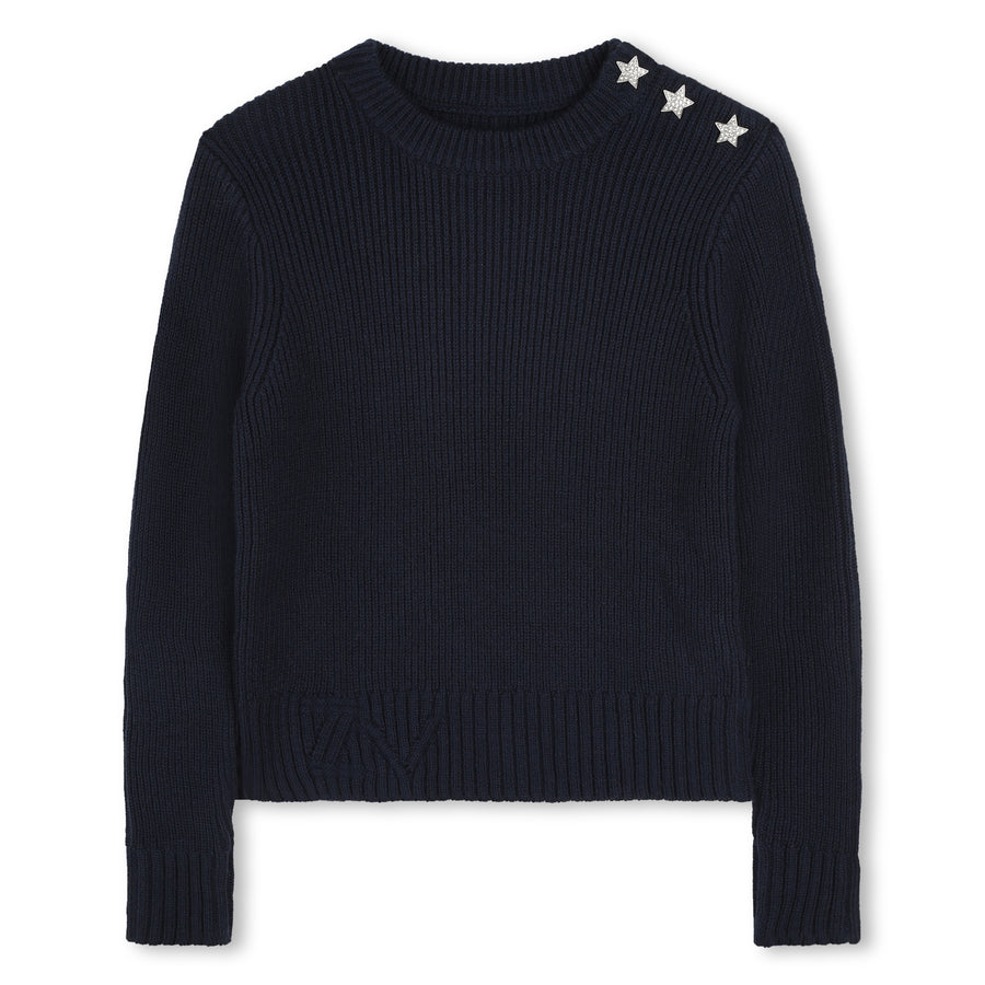 Pull en tricot marine fille Zadig & Voltaire