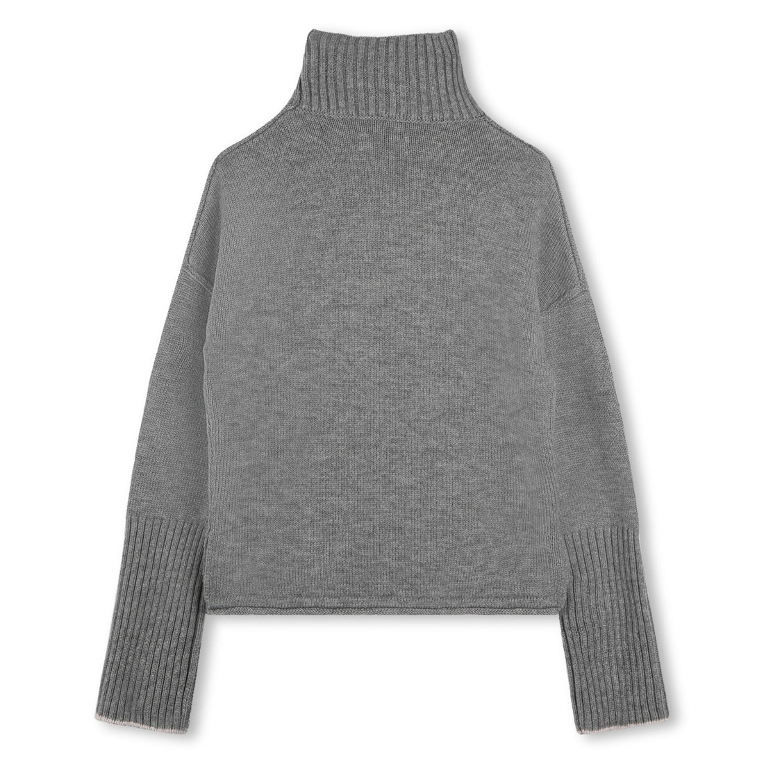 Pull à col montant gris chiné fille Zadig & Voltaire 