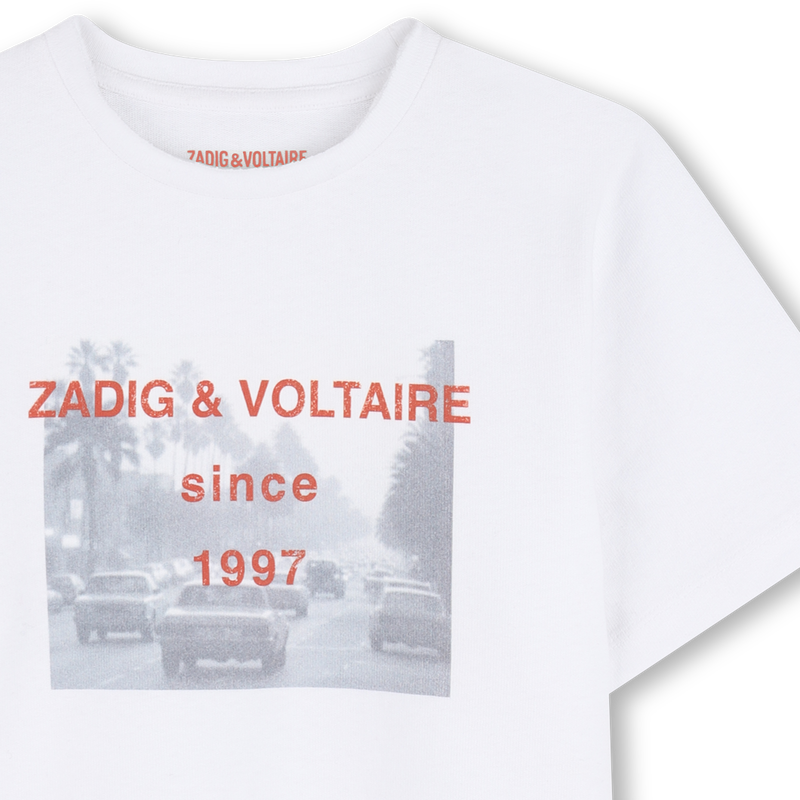 Tee-Shirt 1997 blanc garçon Zadig & Voltaire E26
