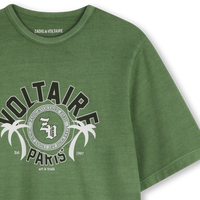 Tee-Shirt vert garçon Zadig & Voltaire E26