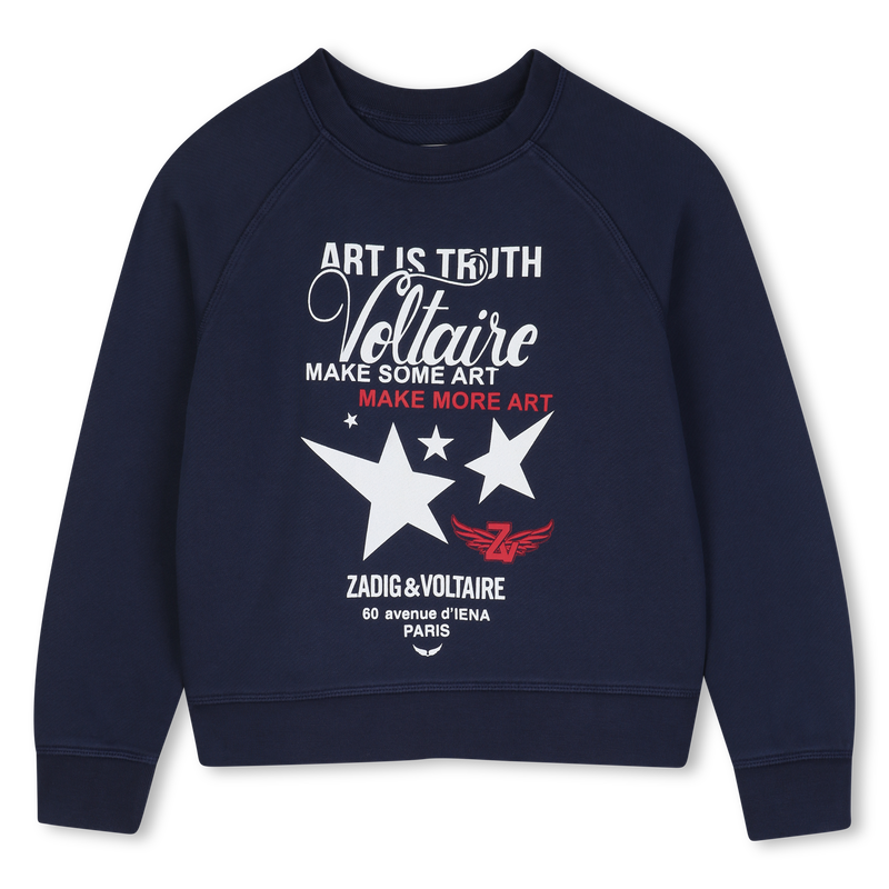 Sweat-shirt bleu cargo garçon Zadig & Voltaire H26
