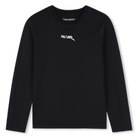Tee-shirt manches longues noir garçon Zadig & Voltaire H26