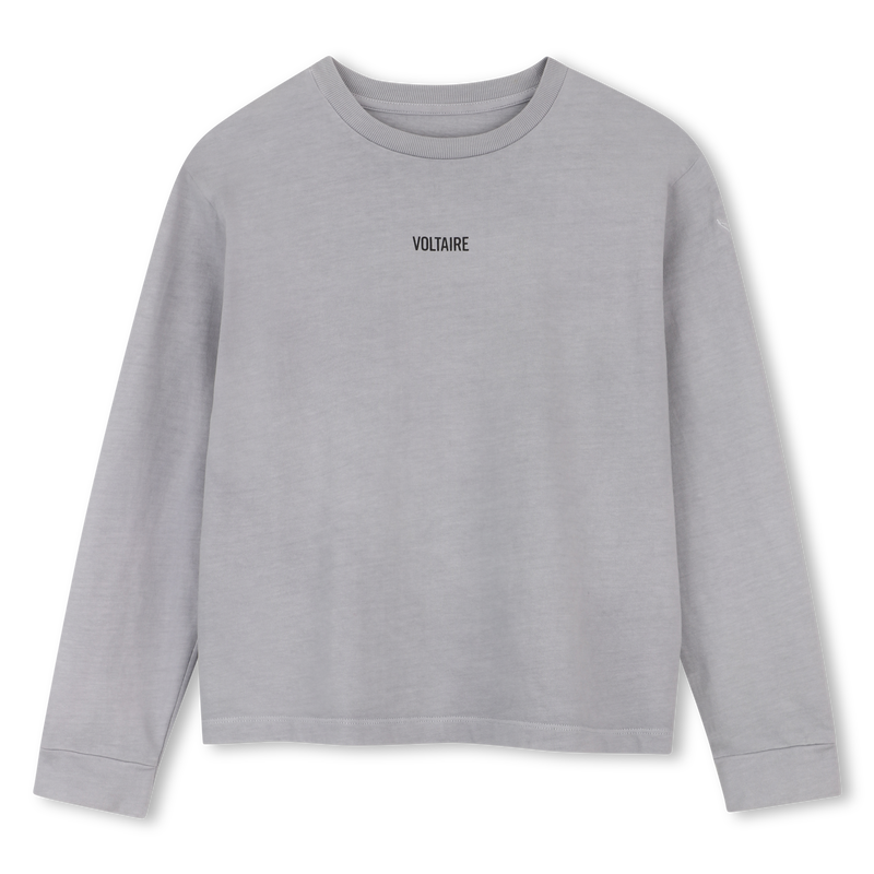 Tee-shirt manches longues storm grey garçon Zadig & Voltaire H26