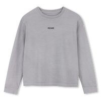 Tee-shirt manches longues storm grey garçon Zadig & Voltaire H26