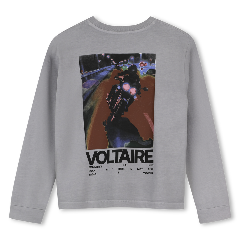 Tee-shirt manches longues storm grey garçon Zadig & Voltaire H26