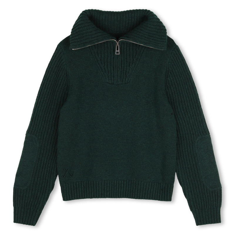 Pull treillis chine vert garçon Zadig & Voltaire H26