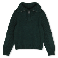 Pull treillis chine vert garçon Zadig & Voltaire H26