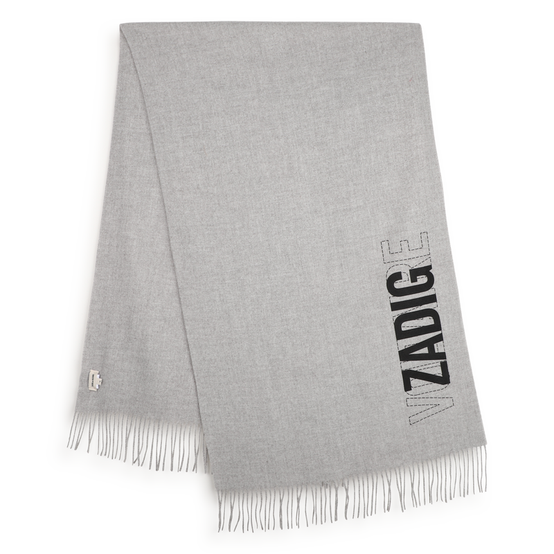 Echarpe gris chine acier fille Zadig&Voltaire H26