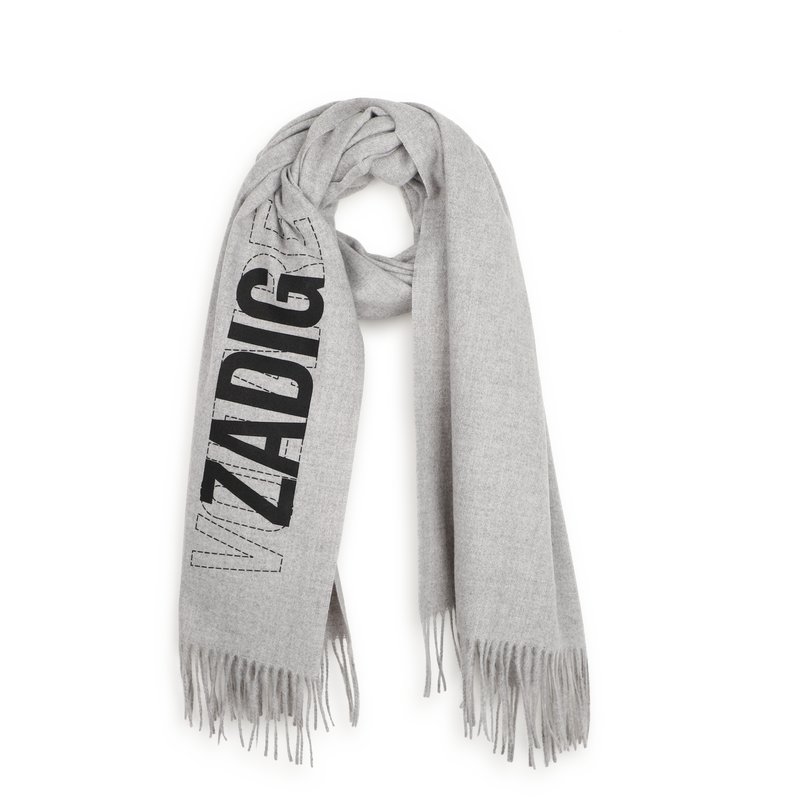 Echarpe gris chine acier fille Zadig&Voltaire H26