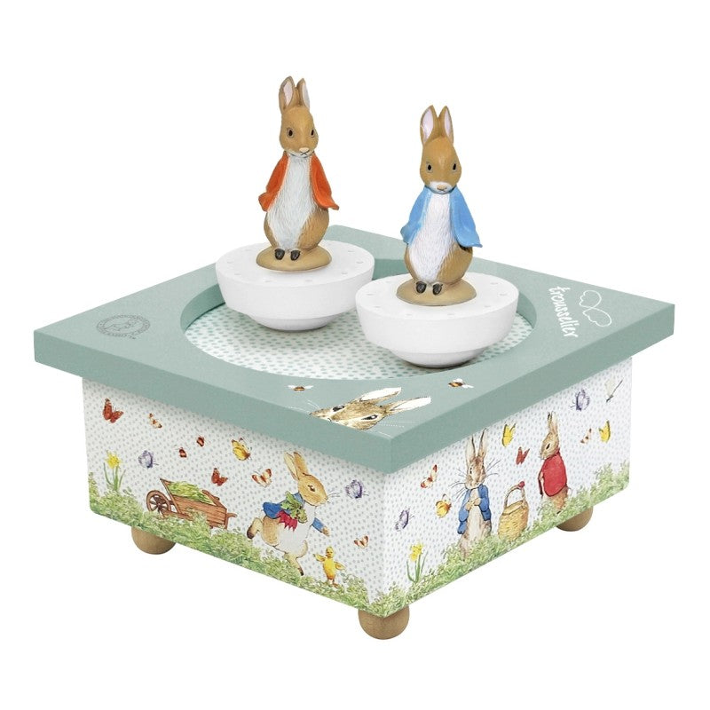 Boite à musique dancing Peter rabbit potager Trousselier