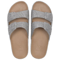 Sandales à paillettes camel multico Fille Cacatoès E26