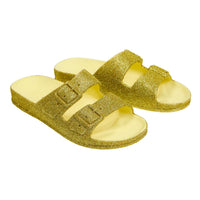 Sandales à paillettes yellow claro Fille Cacatoès E26