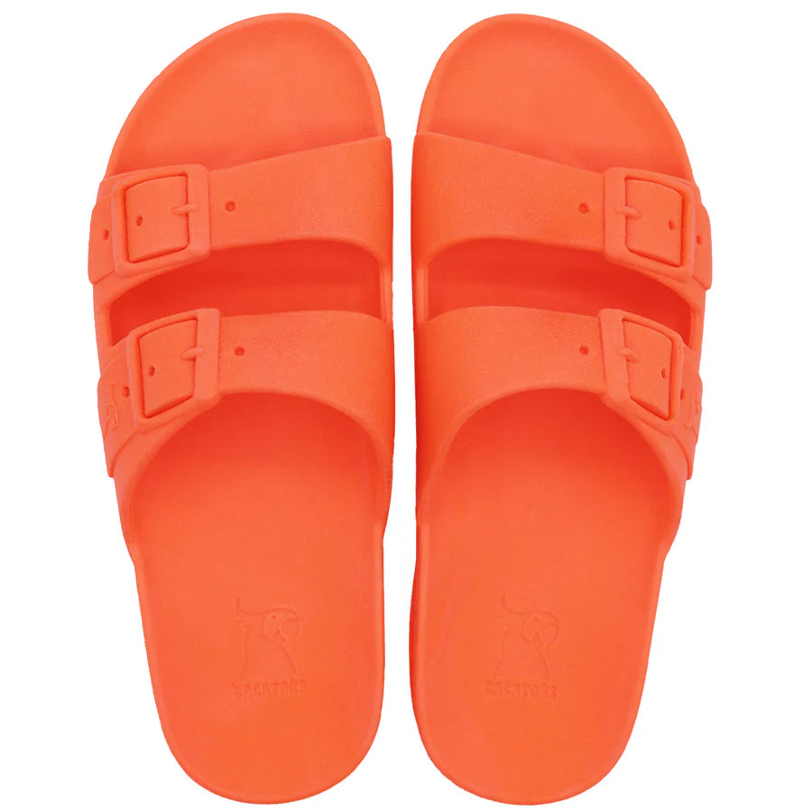 Sandales bahia orange fluo mixte Cacatoès E26