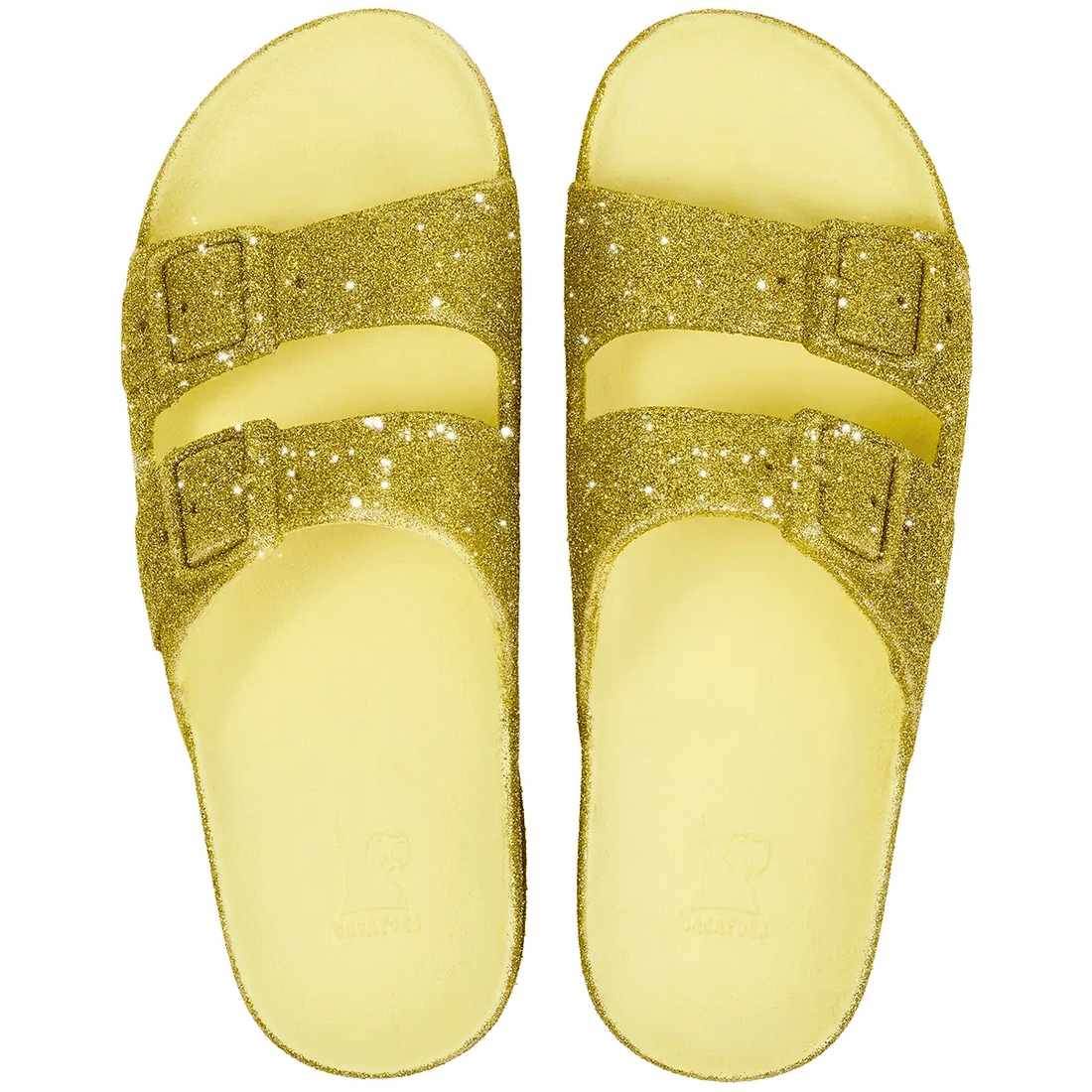 Sandales à paillettes yellow claro Fille Cacatoès E26