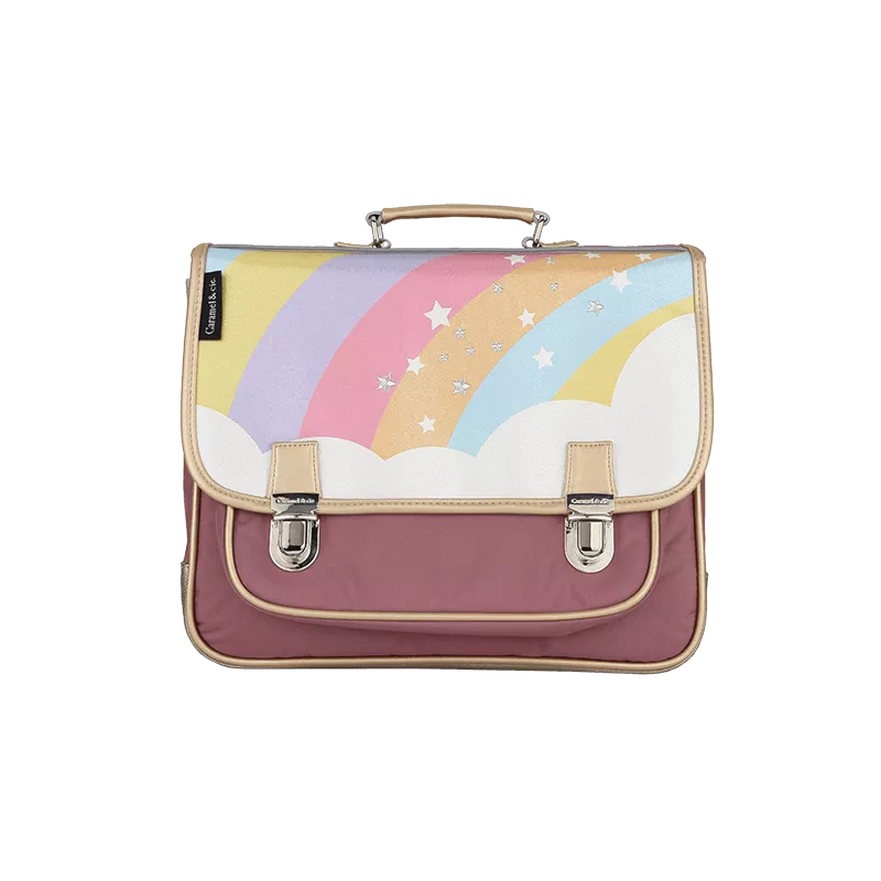 Cartable Moyen Arc en ciel Caramel & Cie