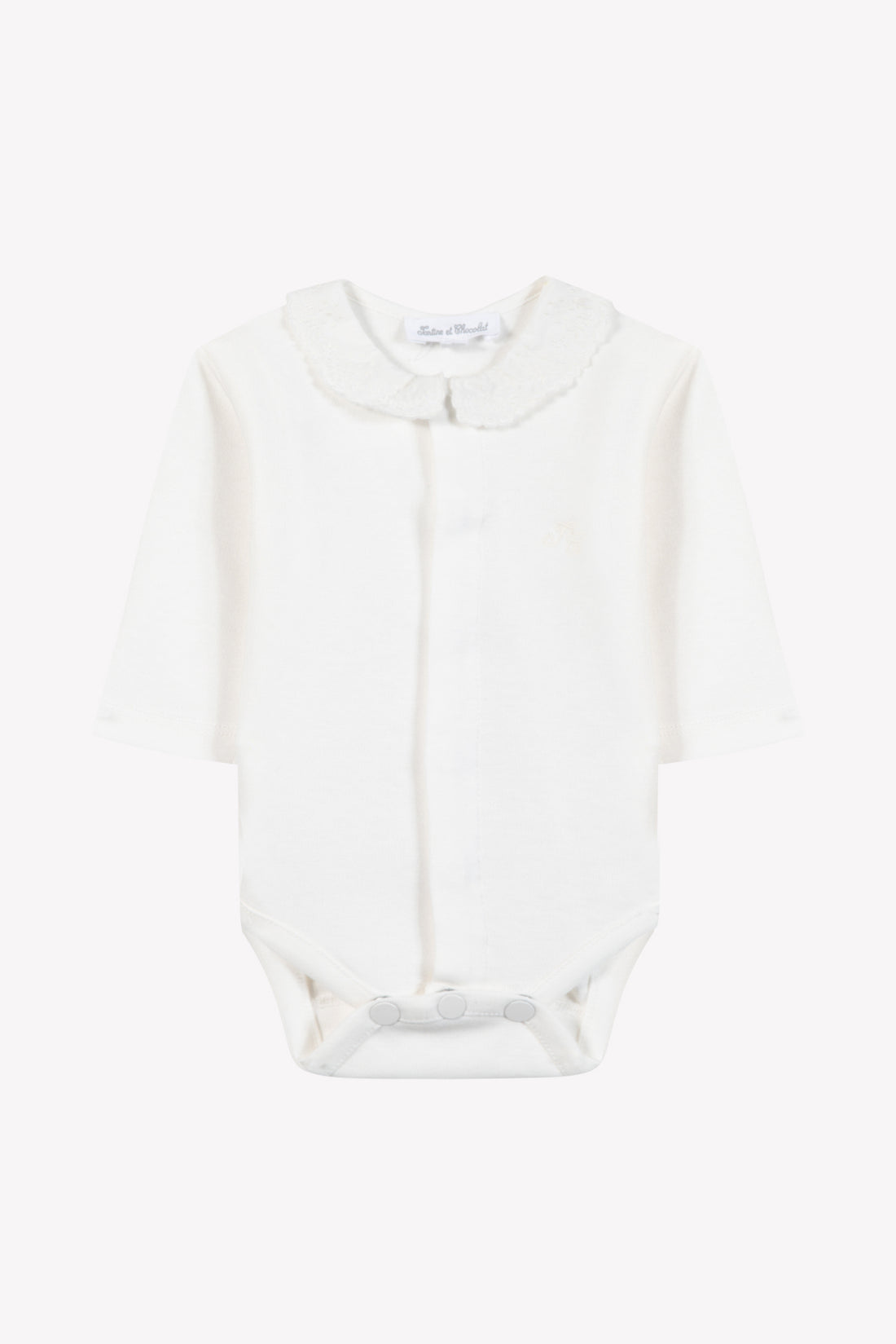 Body ecru coton col brodé babygirl Tartine et Chocolat H26